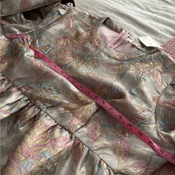 Mille Giselle Dress in pink brocade XL - Picture 15 of 15